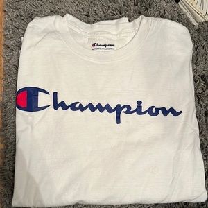 White champion long sleeve